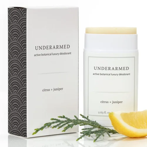 Super Natural Goods Citrus + Juniper - Desodorante en barra sin aluminio, suministro para 3 meses, 100% natural, vegano, libre de crueldad animal
