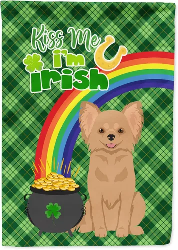 Miniatura 163 de Caroline's Treasures WDK4731GF - Bandera decorativa para jardín del día de San Patricio, color negro y tostado, Airedale Terrier, para jardín