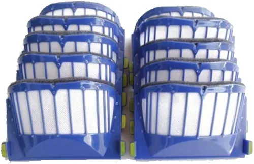 Kit de piezas de repuesto 10 x filtros Aero Vac para iRobot Roomba 500 Serie 600 536 550 551 620 630 650 655 660 665 690 aspirador accesorio