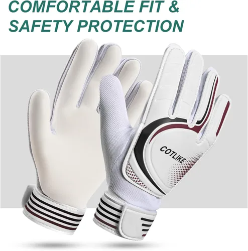 Miniatura 3 de Guantes de Portero de Fútbol – Guantes de Portero para Niños, Niñas y Jóvenes, Guantes de Portero para Niños de 8-12 con Agarres Fuertes, Palmas
