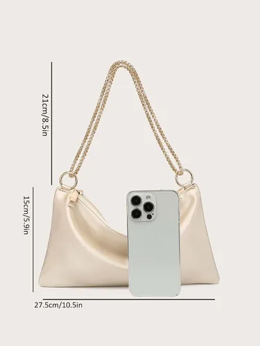 Miniatura 6 de Verdusa Bolso de noche de satén para mujer, bolso de hombro