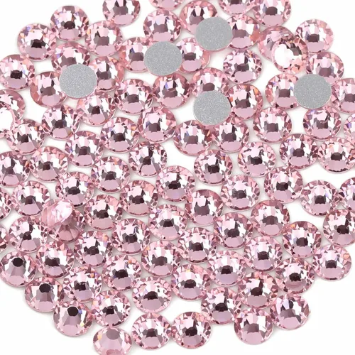 Miniatura 48 de Beadsland 1440 diamantes de imitación de cristal con parte trasera plana, gemas redondas, ámbar, SS3, 0.047-0.055 in