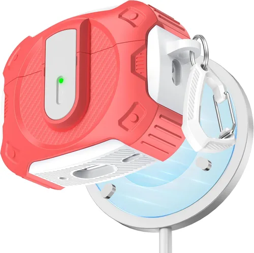 Miniatura 38 de RFUNGUANGO Funda protectora para AirPods Pro de 2ª generación con kit de limpieza, funda rígida militar con cerradura para funda de carga de AirPod