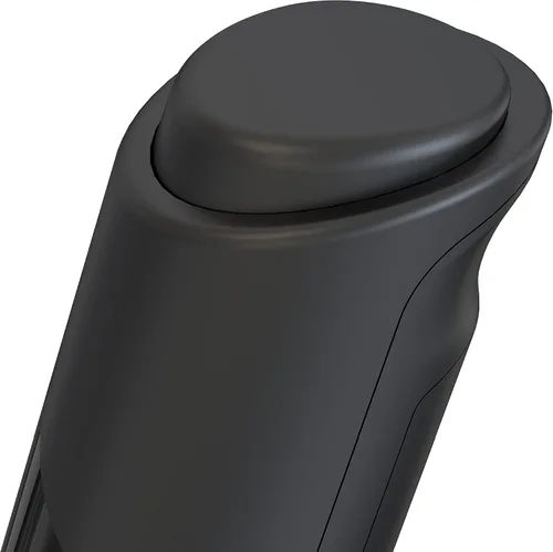 Miniatura 3 de Potente espumador de leche para café, mezclador de bebidas rápido de mano con batidor de acero inoxidable, agitador de mano a pilas - negro