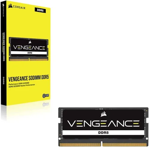 Miniatura 6 de CORSAIR Vengeance SODIMM DDR5 RAM 16 GB (1 x 16 GB) Hasta 5600 MHz CL48 Intel XMP 3.0 Memoria de computadora de escritorio - Negro