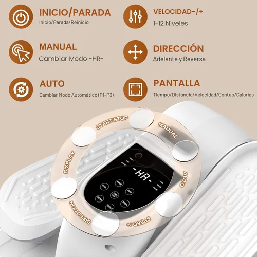 Miniatura 7 de VIVURN® 028 Bicicleta elíptica para debajo del escritorio 12 velocidades 5 modos Ejercitador de piernas motorizado mientras se está sentado