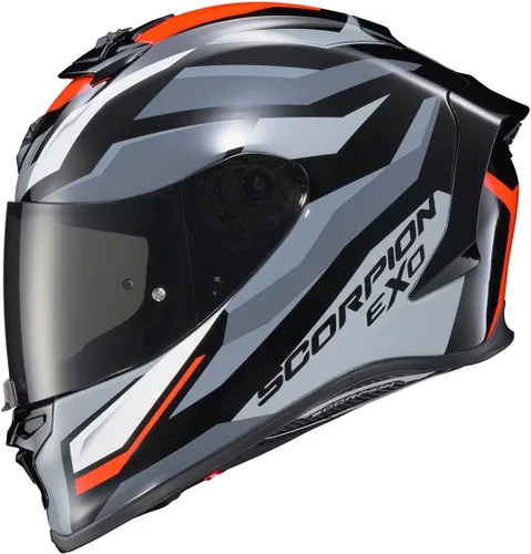 Miniatura 15 de ScorpionEXO R1 Air - Casco de motocicleta de cara completa con escudo Pinlock y bolsillos para altavoces listos para Bluetooth DOT ECE Raven Raven