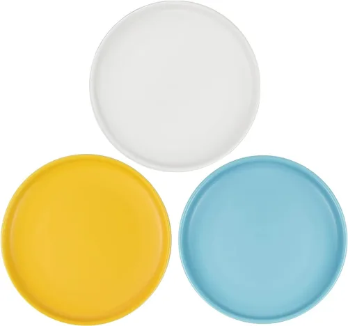 Miniatura 10 de Plato de cerámica poco profundo para gatos de 6 pulgadas, cuencos de comida para gatos sin fatiga, plato ancho y pequeño para gatitos y gatitos
