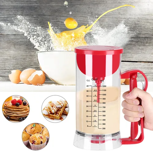 Miniatura 3 de Dispensador eléctrico de revolteo, dispensador de mezclador eléctrico inalámbrico con batería, máquina para hacer panqueques, cupcakes, waffle