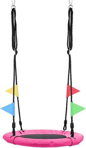 Miniatura 8 de Odoland Columpio de Árbol para Niños de 24" - Columpios Pequeños Tipo Platillo para Exteriores con Tela Oxford 900D, Equipo de Juego para el Patio