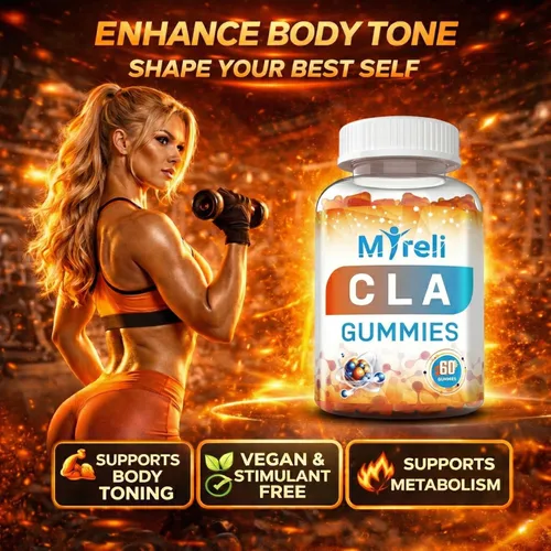 Miniatura 2 de CLA - Gomitas veganas de 1000 mg para hombres y mujeres, 1000 mg, 60 masticables de ácido linoleico conjugado vegano para apoyo corporal magro