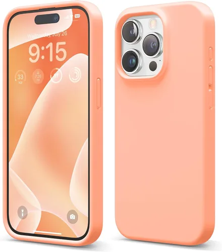 elago Compatible con Funda para iPhone 15 Pro, Funda de Silicona Líquida, Cubierta Protectora de Cuerpo Completo, Resistente a Golpes, Funda Delgada