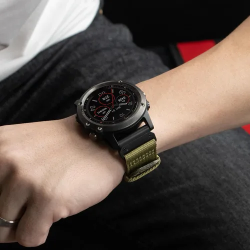 Miniatura 6 de Correa de reloj Quickfit de 0.866 in compatible con Garmin Fenix 8 1.850 in Fenix 7X Pro/6 Pro/5 plus/Instinct/Forerunner 965 955 945