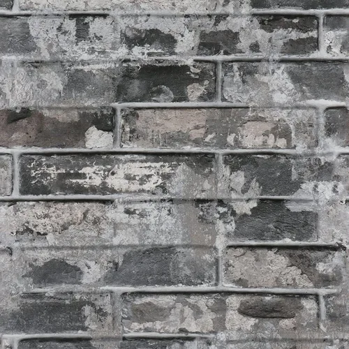 Miniatura 7 de Wallercity Papel tapiz de ladrillo gris para despegar y pegar, papel tapiz de imitación de abeto para pared, papel tapiz de piedra gruesa, vinilo