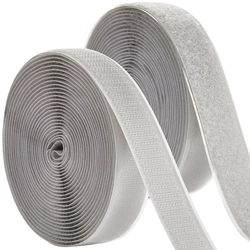 Miniatura 37 de Tiras adhesivas para tela (6 pies x 3/4 pulgadas), se pegan sin coser ni planchar, para ropa y cortinas, cinta de dobladillo de doble cara