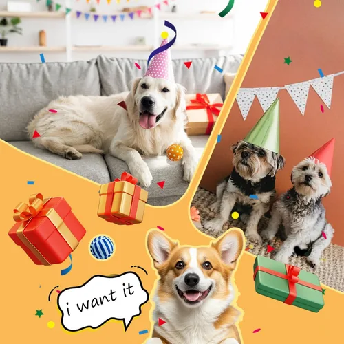 Miniatura 5 de AMA SPORT Pelotas de tenis chirriantes para perros, paquete de 12 pelotas de tenis chirriantes de 2.5 pulgadas para cachorros, juguetes para perros