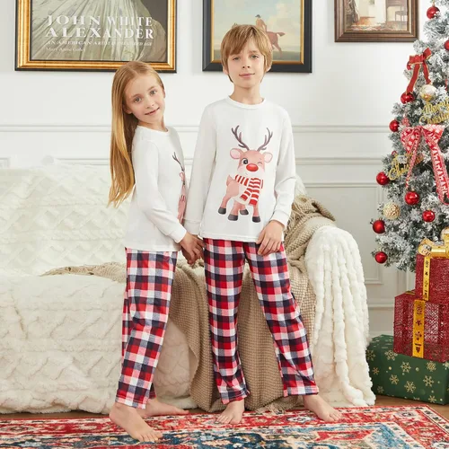 Miniatura 6 de OAKFashion Pijamas familiares de Navidad, pijamas de Navidad a juego para la familia, pijamas de Navidad
