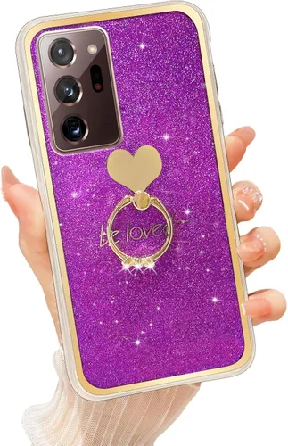 Miniatura 39 de Para Samsung Galaxy A52 5G Caso Lindas Niñas Mujeres Shell De Brillo De Lujo Con Anillo De Corazón Kickstand Cubierta Protectora A Prueba De Golpes