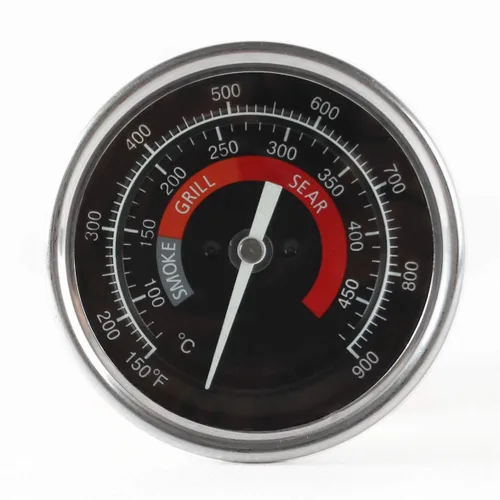 Medidor de temperatura para parrilla de barbacoa, impermeable, cara grande para Kamado Joe, parrilla de carbón, acero inoxidable, 150-900 °F,