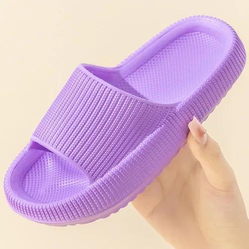 Miniatura 9 de yangfanQH Pantuflas de nube para niños y niñas, antideslizantes, cómodas, con suela gruesa, para ducha, baño, piscina, sandalias de verano, playa