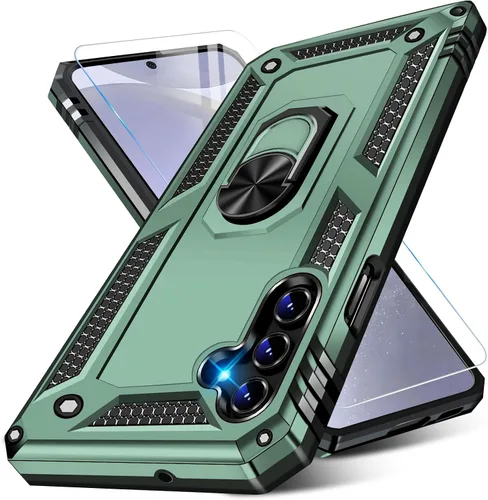 Miniatura 53 de Vaki Funda para Samsung Galaxy S22 5G con protector de pantalla integrado de grado militar, cubierta dura y resistente, funda resistente para Galaxy