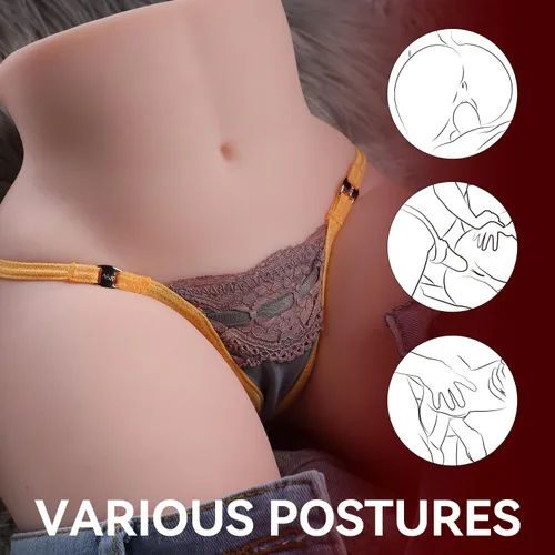 Miniatura 4 de Muñeca Sexual Realista Femenina Realista con Trasero Grande y Gordo de Doble Canal Nalgas y Vagina Juguetes Sexuales para Adultos para Hombres