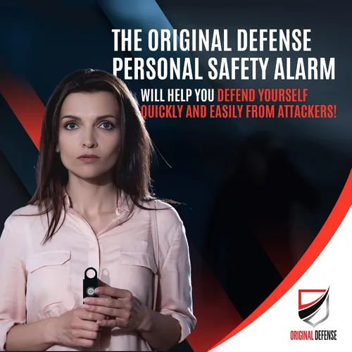Miniatura 4 de Alarma de Autodefensa Sirena Original Defense® - Alarma de 130 dB con Linterna LED para Llavero para Mujeres, Niños y Ancianos - Recomendada por