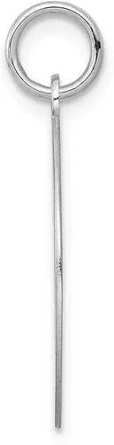 Miniatura 2 de Abalorio de plata de ley rodiada con diseño de disco de pastor alemán, 1.024in, 0.748in, estilo QC2686