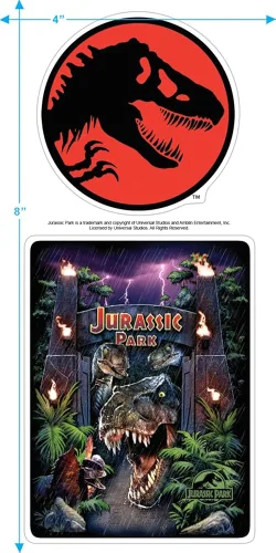 Miniatura 3 de Popfunk Classic Jurassic Park Welcome to The Park & Clever Girl - Sudadera con capucha y calcomanías