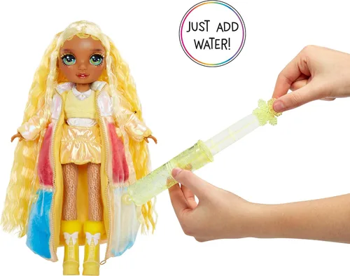 Miniatura 3 de Rainbow High Winter Wonderland Sunny - Muñeca de moda amarilla de 11 pulgadas con nieve mágica oculta en la moda que infla agua y kit de muñeco