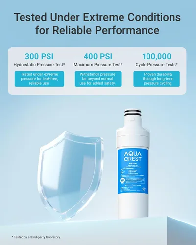 Miniatura 7 de AQUA CREST LT1000PC ADQ747935 MDJ64844601 Filtro de agua para refrigerador certificado NSF, reemplazo para LG® LT1000P®, LT1000PCS, ADQ74793501