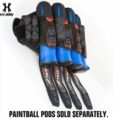 Miniatura 3 de HK Army Magtek Paintball Arnés Pod Pack 4+3 - Negro/Rojo