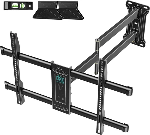 HCMOUNTING Soporte de pared para TV de esquina premontado para televisores de 32 a 80 pulgadas, movimiento completo con extensión de deslizamiento