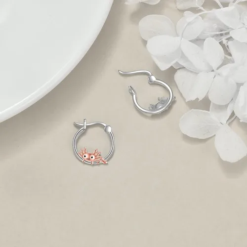Miniatura 104 de VONALA Bonitos aretes de aro de plata de ley 925, regalos de cumpleaños para mujer