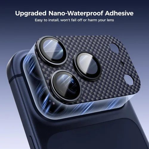 Miniatura 6 de BENKS ArmorWarrior - Protector de lente de cámara para iPhone 17 Pro, vidrio templado recubierto de AR con fibra de aramida, resistente a los Aurora