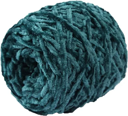 Miniatura 15 de Hilo de punto grueso negro, hilo de terciopelo de felpilla, hilo de chenilla gruesa 100% poliéster, tejido de brazo, tejido a mano, tejido