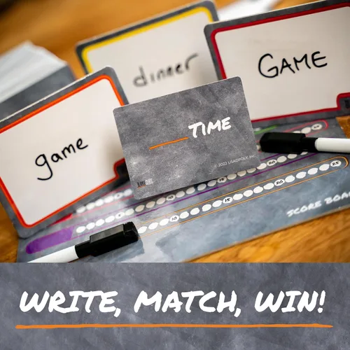 Miniatura 3 de USAOPOLY BLANK SLATE, donde las grandes mentes piensan igual, divertido juego de mesa familiar apto para toda la familia, juego de asociación