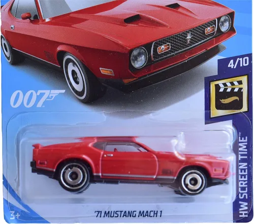 Miniatura 2 de Hot Wheels '71 Mustang Mach 1 2/250, rojo
