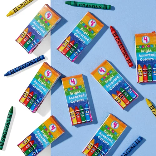 Miniatura 7 de THE TWIDDLERS Paquete de 144 mini crayones a granel (576 en total), paquete de 4 cajas de crayones para recuerdos de fiesta de niños, suministros