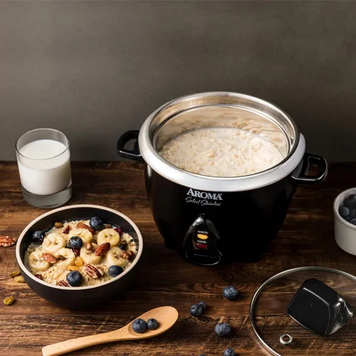 Miniatura 7 de Aroma Housewares Select - Olla arrocera y calentador de acero inoxidable con olla interior sin recubrimiento, 3 tazas (sin cocinar)/6 tazas