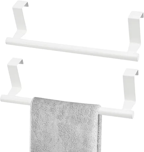 Miniatura 11 de Toallero para puerta de gabinete, toallero de cocina para gabinete, soporte para toallas de cocina de acero inoxidable, colgador de toallas de mano