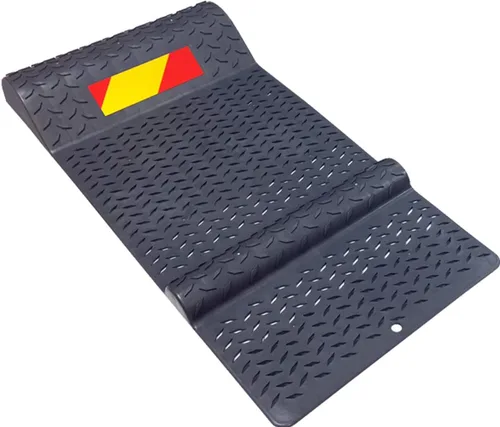 Miniatura 11 de Tapetes de plástico antideslizantes de guía para estacionar vehículos en garaje , Paquete de 2, Gris