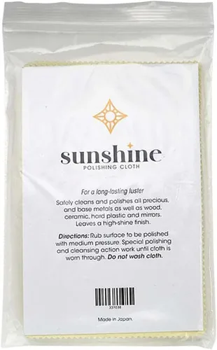 10 Sunshine - Paño de pulido de plata esterlina, oro, latón y cobre para pulir joyas