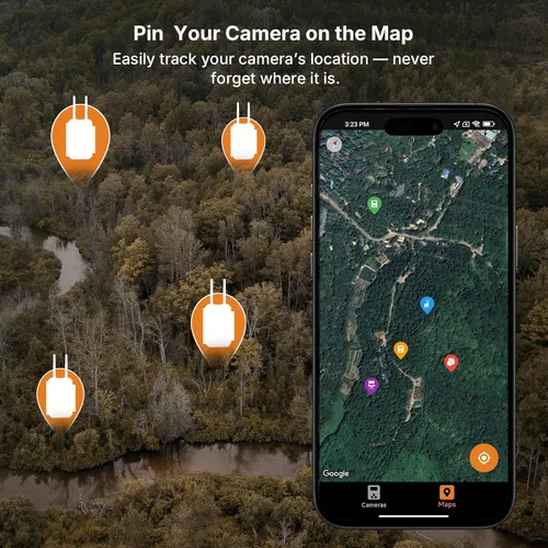 Miniatura 7 de GardePro Cámara de rastreo Bluetooth WiFi E8 2.0 (no celular), video 4K y fotografía de 64 MP, antenas duales, conexión estable, visualización