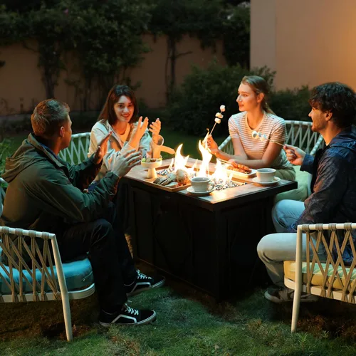 Miniatura 6 de BALI OUTDOORS - Mesa rectangular de gas propano para hoguera (42 pulgadas, 60.000 BTU)