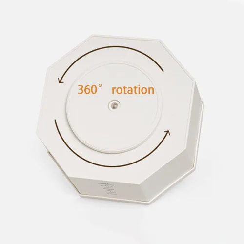 Miniatura 5 de Organizador de escritorio, soporte multifuncional giratorio de 360 grados, 5 compartimentos, organizador estacionario de escritorio, caja de Blanco