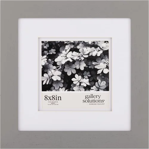 Miniatura 11 de Gallery Solutions - Marco de fotos negro plano de 8 x 10 pulgadas - Soporte de mesa o pared - Para fotos de 5 x 7 pulgadas con doble paspartú blanco
