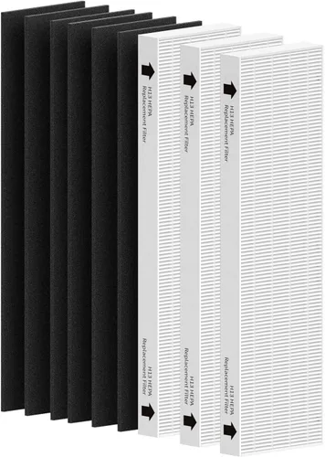 Miniatura 6 de Paquete de 2 filtros de repuesto para purificadores Fellowes AeraMax 290/300/DX95 y HF-300/AP-300PH, se adapta a las partes # 9287201 y 9324201, 2