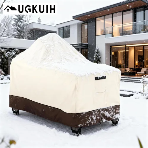 Miniatura 9 de Fundas para Big Green Egg que se ajustan a Parrilla de Cerámica Kamado de 60 Pulgadas, Cubierta de Mesa para Big Green Egg de Exterior Resistente