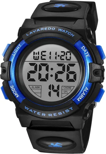 Reloj analógico para niños, reloj para niños de 6 a 15 años, reloj digital para deportes al aire libre, multifuncional con cronógrafo LED 50 M,